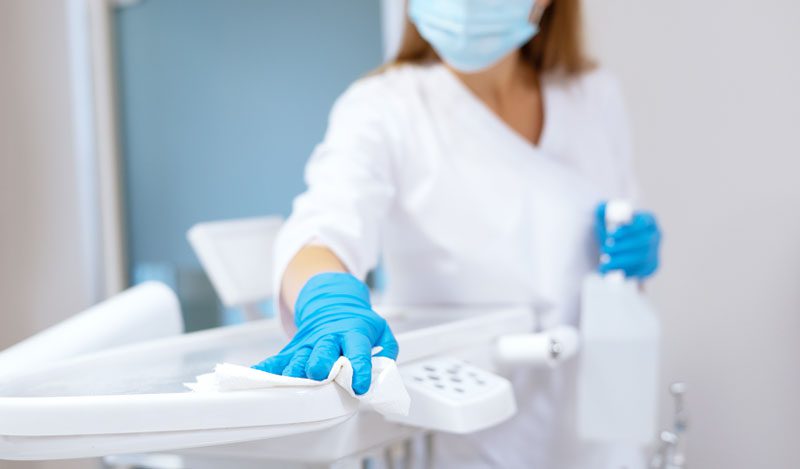 Desinfektionsmittel Flächen zum Desinfizieren