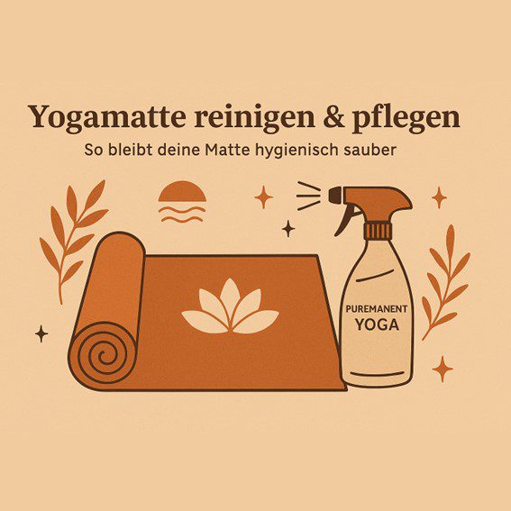 Wie du mit PUREMANENT Yoga von Tergimus deine Yogamatte reinigst und pflegst, erfährst du hier.