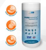PUREMANENT Long Protect Desinfektionstücher in Spenderdose - Image 5